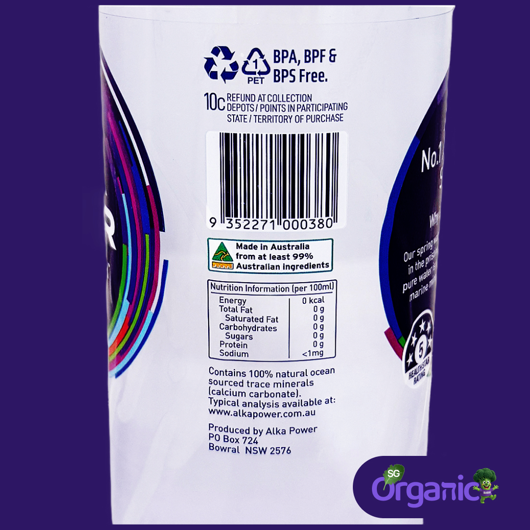 Organic Water - Alkaline 1.5L (Australia)