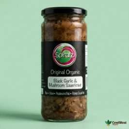Spiralz Organic Sauerkraut - Black Garlic & Mushroom 460g (Australia)