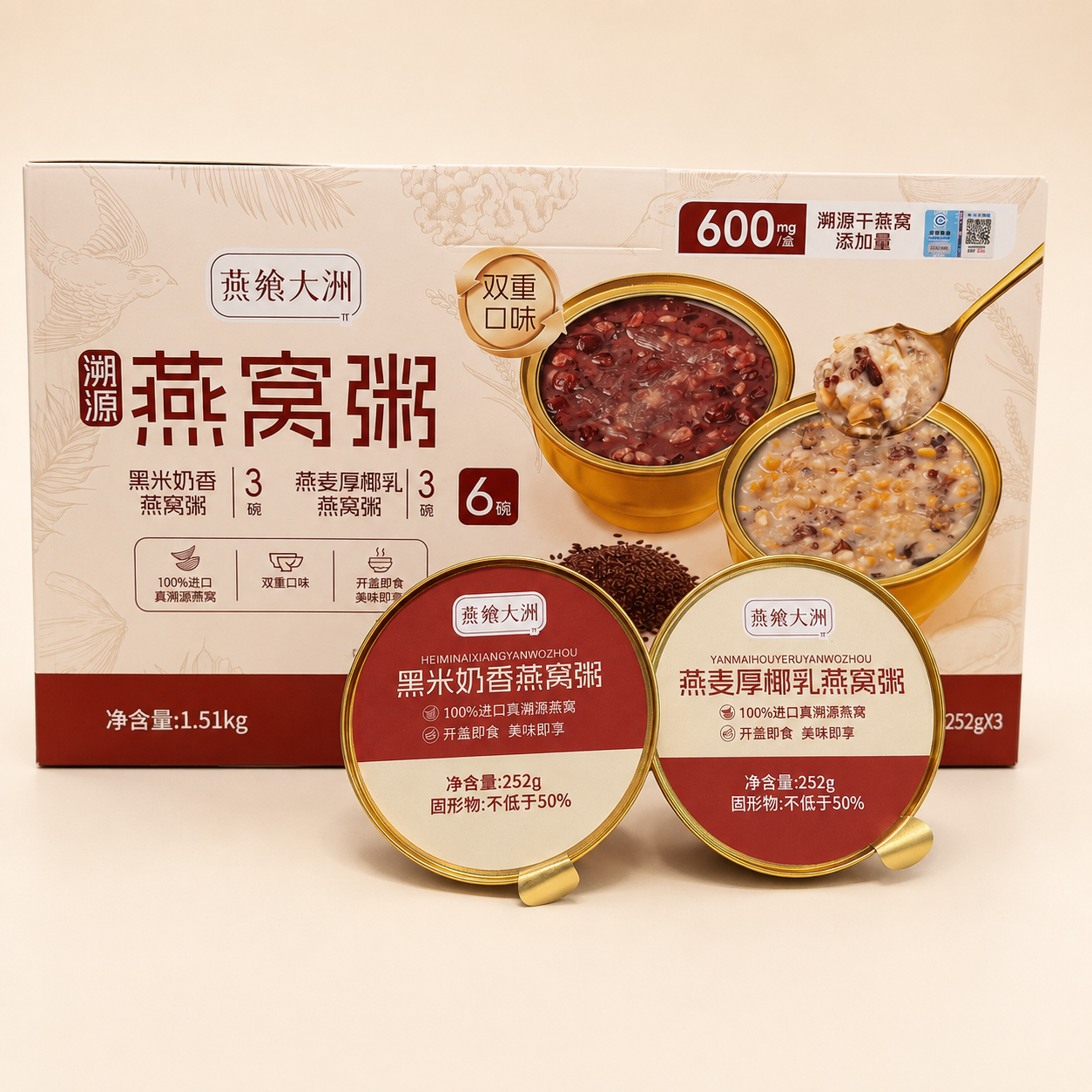 Bird’s Nest Porridge Dual Flavor Pack 252*6