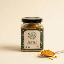 TGA Organic Turmeric Powder in Glass Bottle, 104g