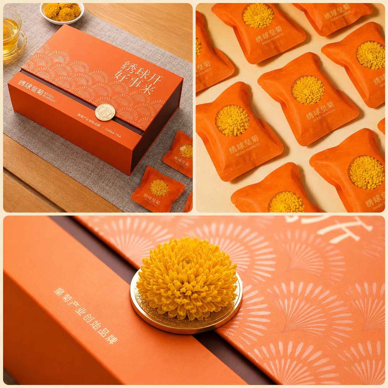 Wu Pai Tea Hydrangea Chrysanthemum Gift Box