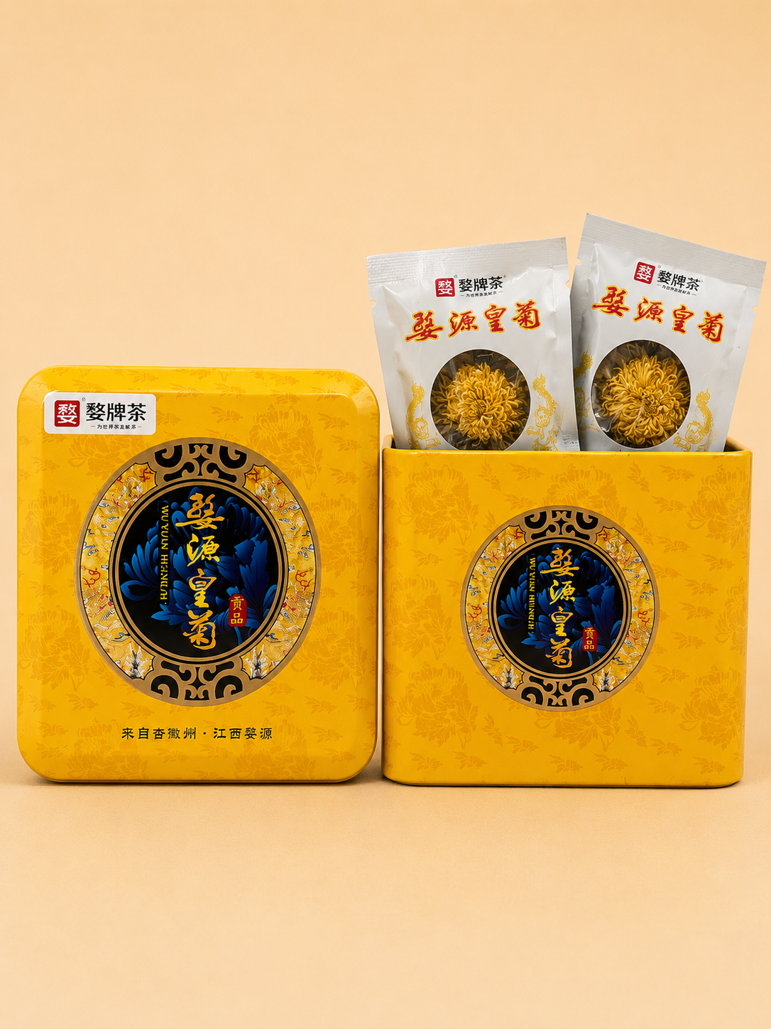 Wu Pai Tea Premium Chrysanthemum - Yellow Tin